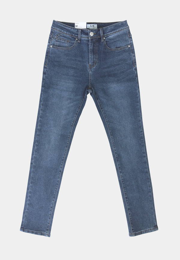 Men Skinny Fit Long Jeans - Blue - S2M050