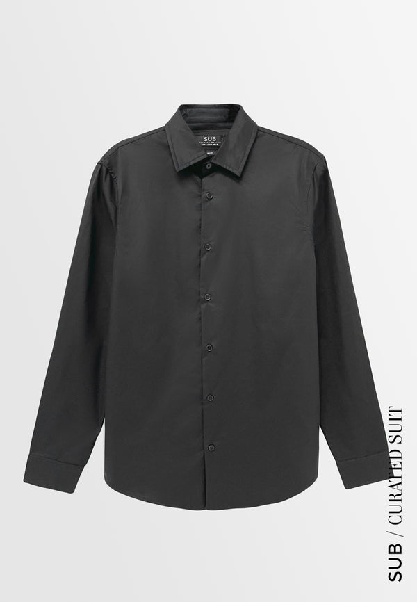 Men Long-Sleeve Shirt - Black - H2M688