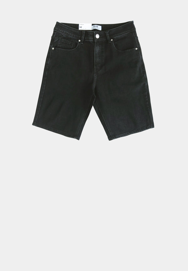 Men Short Jeans - Black - S2M052