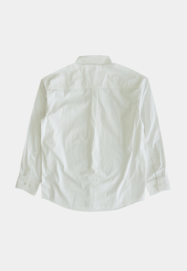 Men Long-Sleeve Shirt - White - H1M172