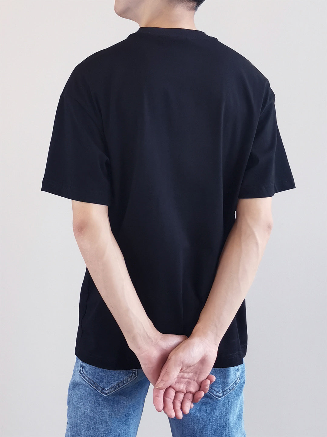 Men Oversized Fashion Tee - Black - M0M426