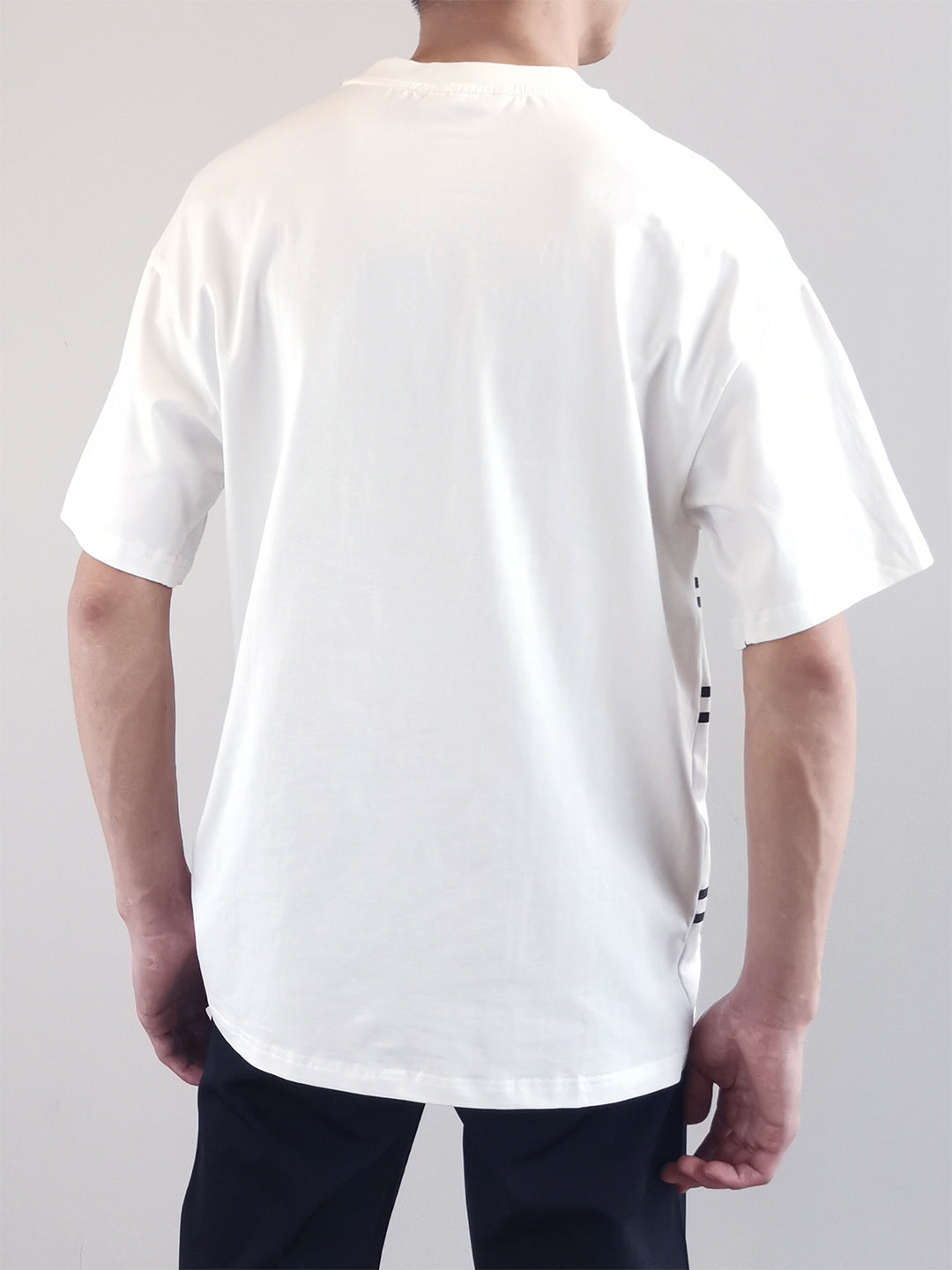 Men Oversized Fashion Tee - White - M0M447