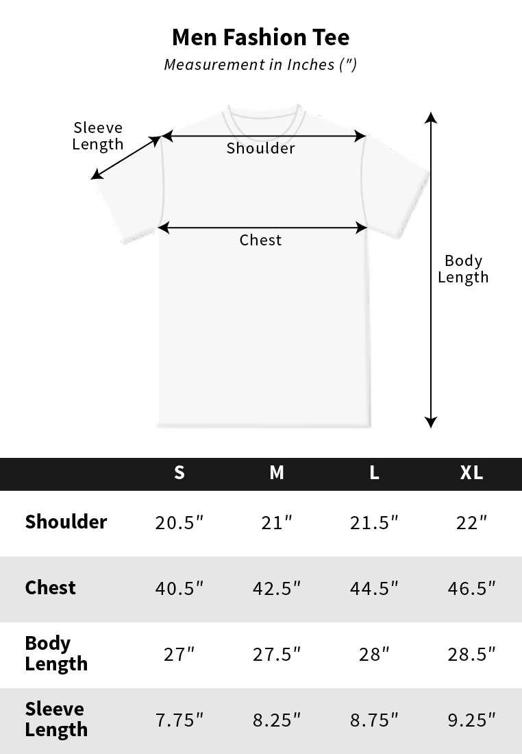 Men Short-Sleeve Fashion Tee - Black - H2M453