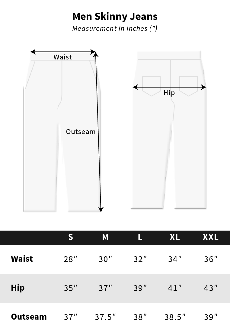 Men Skinny Fit Long Jeans - Dark Blue - S3M561