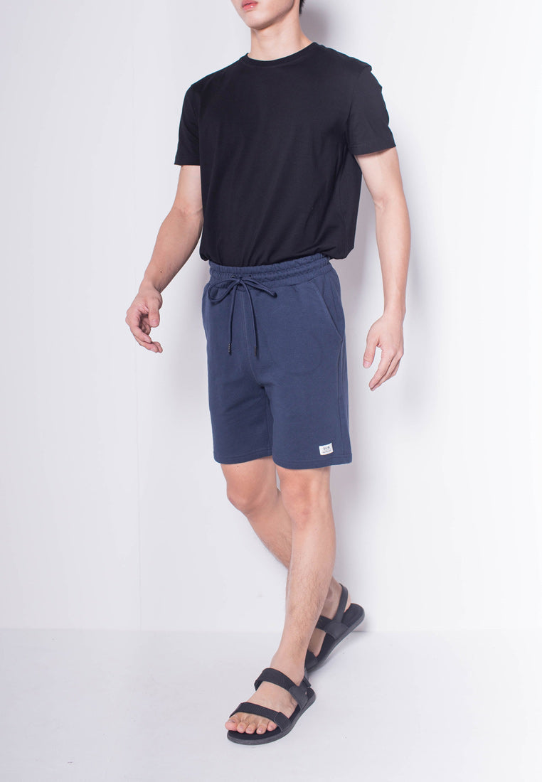 Men Knit Short Jogger - Navy - H0M515