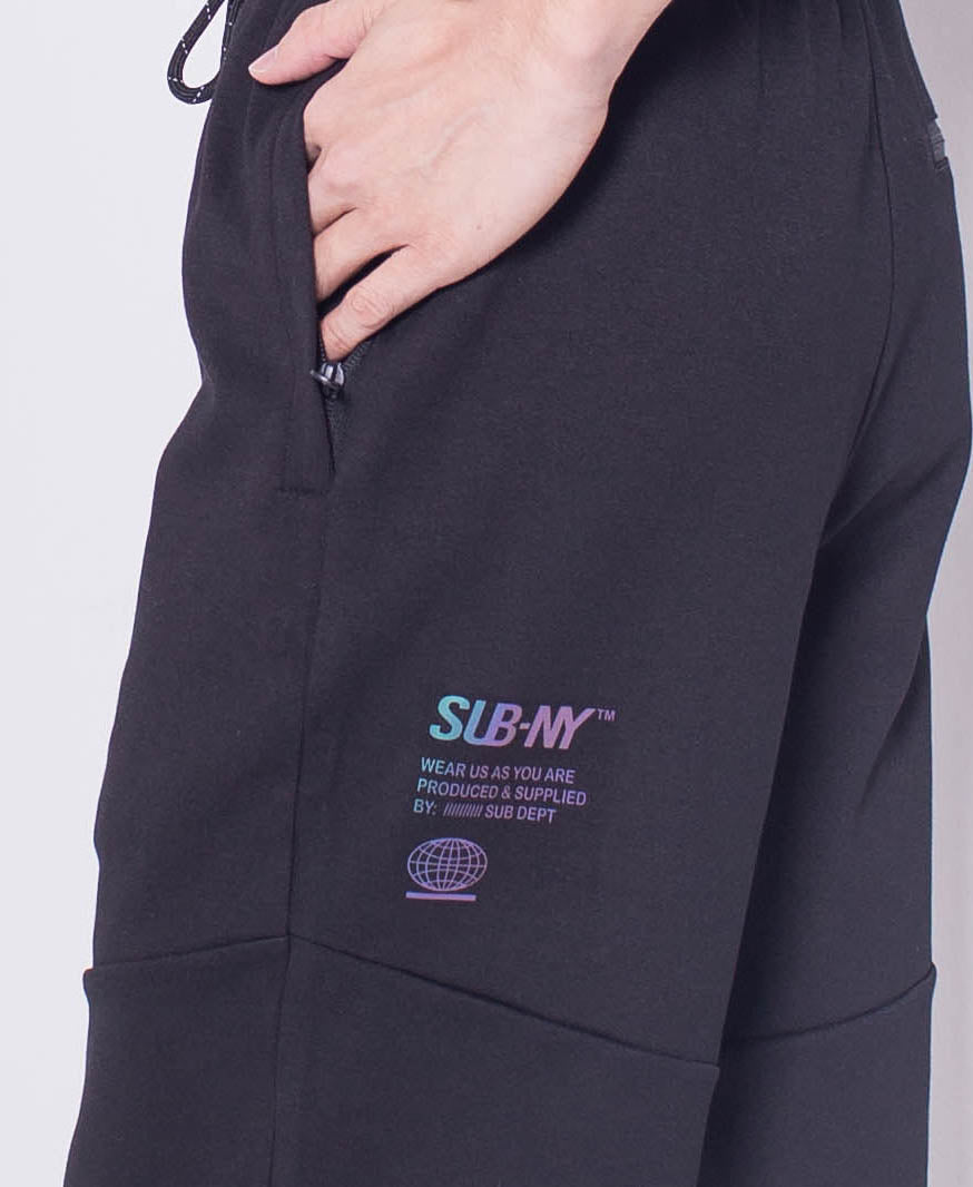 Men Knit Short Jogger - Black - H0M653