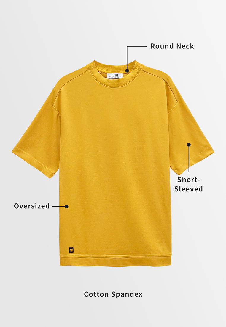 Men Short-Sleeve Fashion Tee - Yellow - M3M823