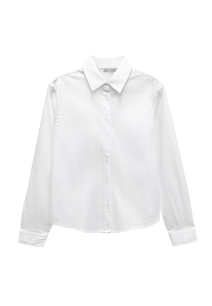 Women Long-Sleeve Shirt - White - S3W648