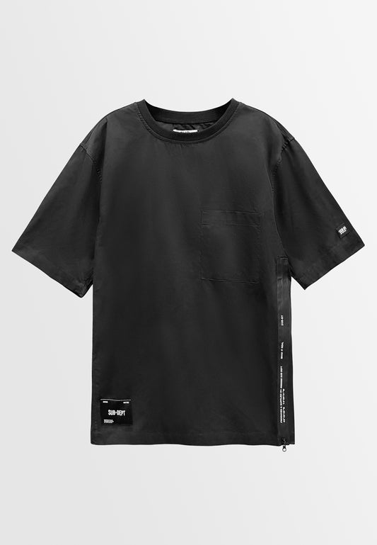 Men Short-Sleeve Fashion Tee - Black - S3M755