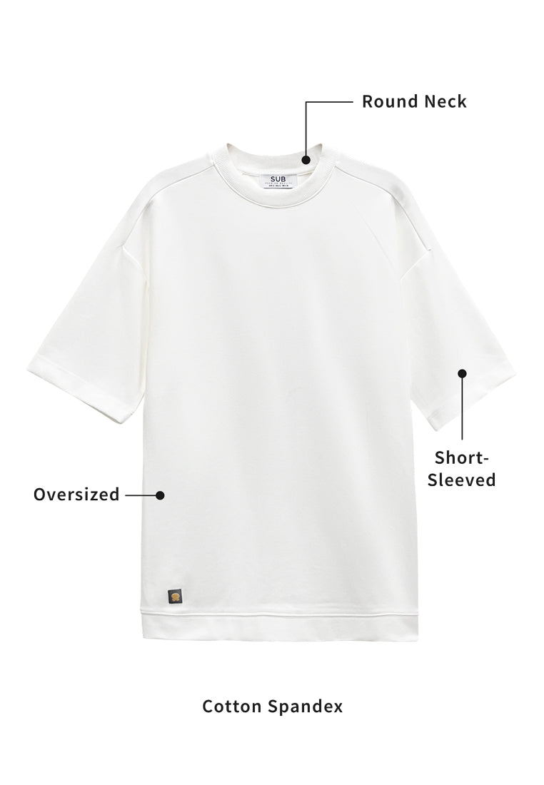 Men Short-Sleeve Fashion Tee - White - M3M822