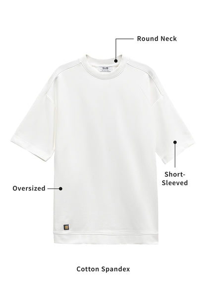 Men Short-Sleeve Fashion Tee - White - M3M822