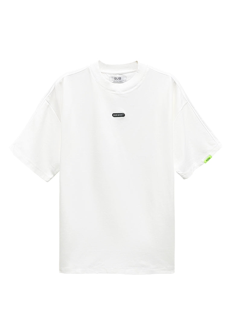 Men Short-Sleeve Fashion Tee - White - H2M716