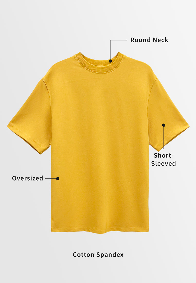 Men Short-Sleeve Fashion Tee - Yellow - M3M819