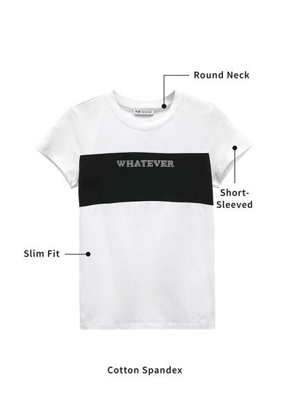 Women Short-Sleeve Graphic Tee - White - M3W792