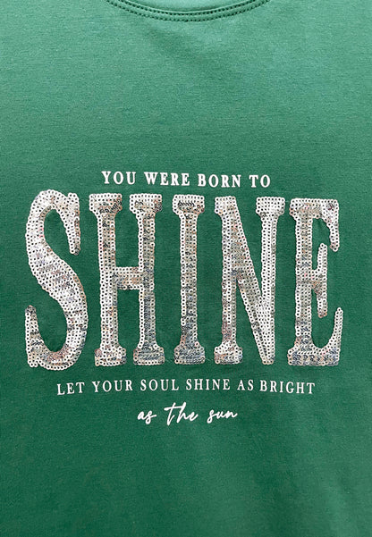 Women Short-Sleeve Graphic Tee - Dark Green - M3W776