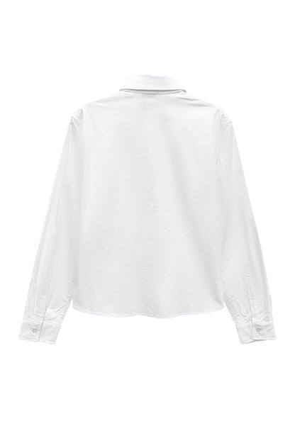 Women Long-Sleeve Shirt - White - S3W648