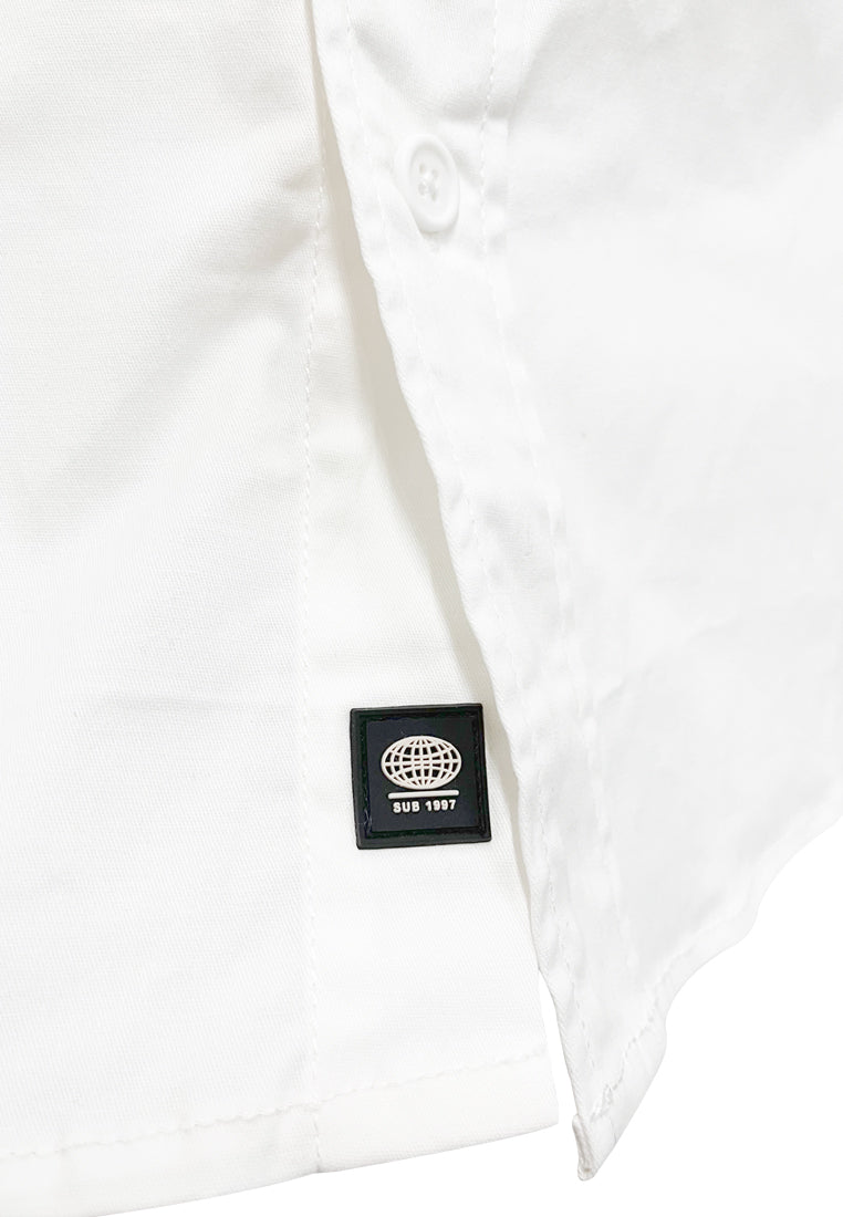 Men Long-Sleeve Shirt - White - S3M568