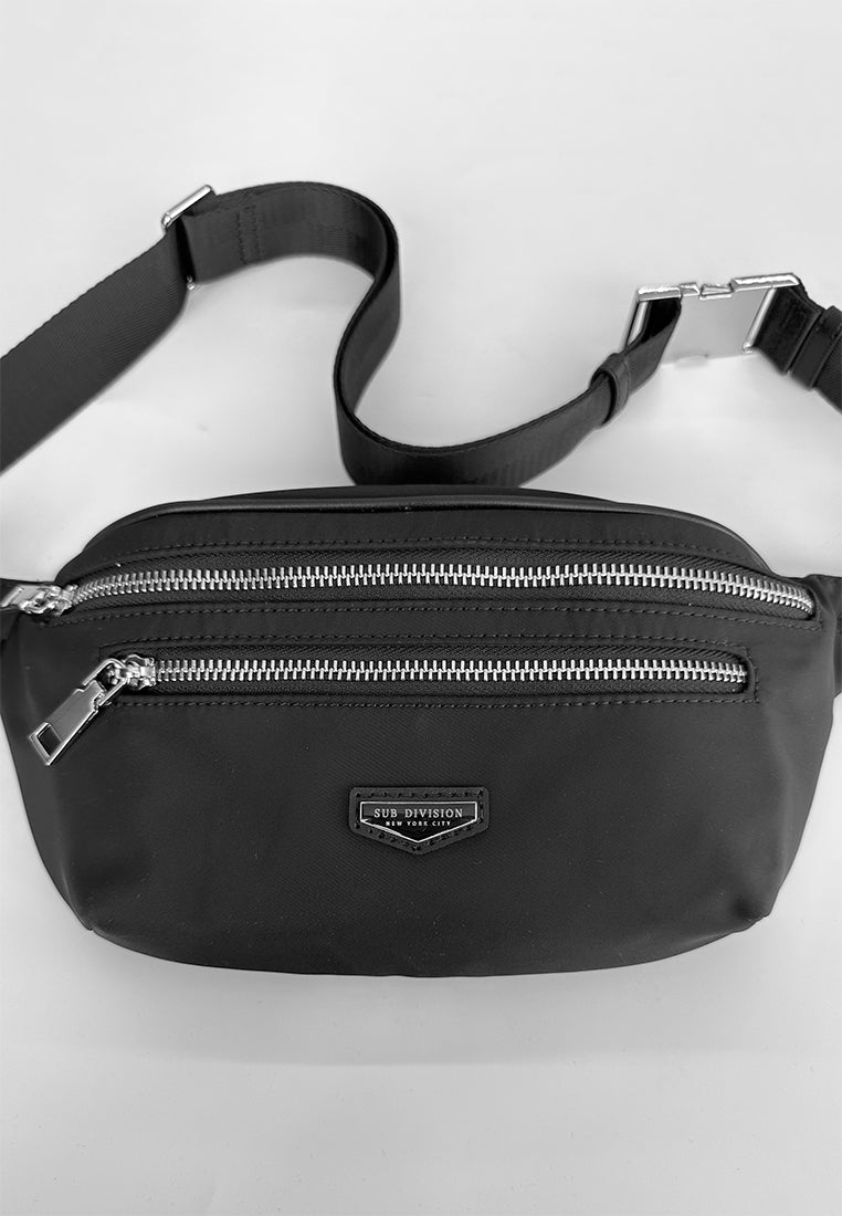 SUB DIVISION Crossbody Bag - Black - 310006