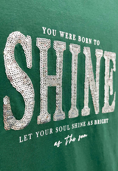 Women Short-Sleeve Graphic Tee - Dark Green - M3W776