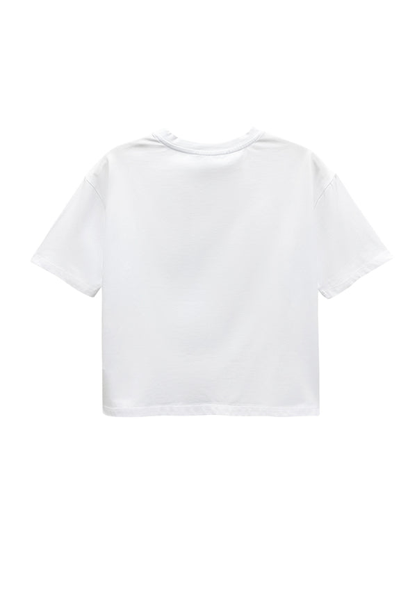 Women Short-Sleeve Fashion Tee - White - M3W790