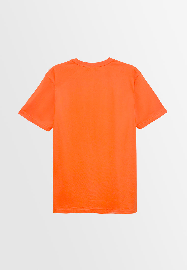 Men Short-Sleeve Graphic Tee - Orange - M3M828