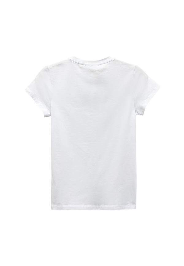 Women Short-Sleeve Graphic Tee - White - M3W775