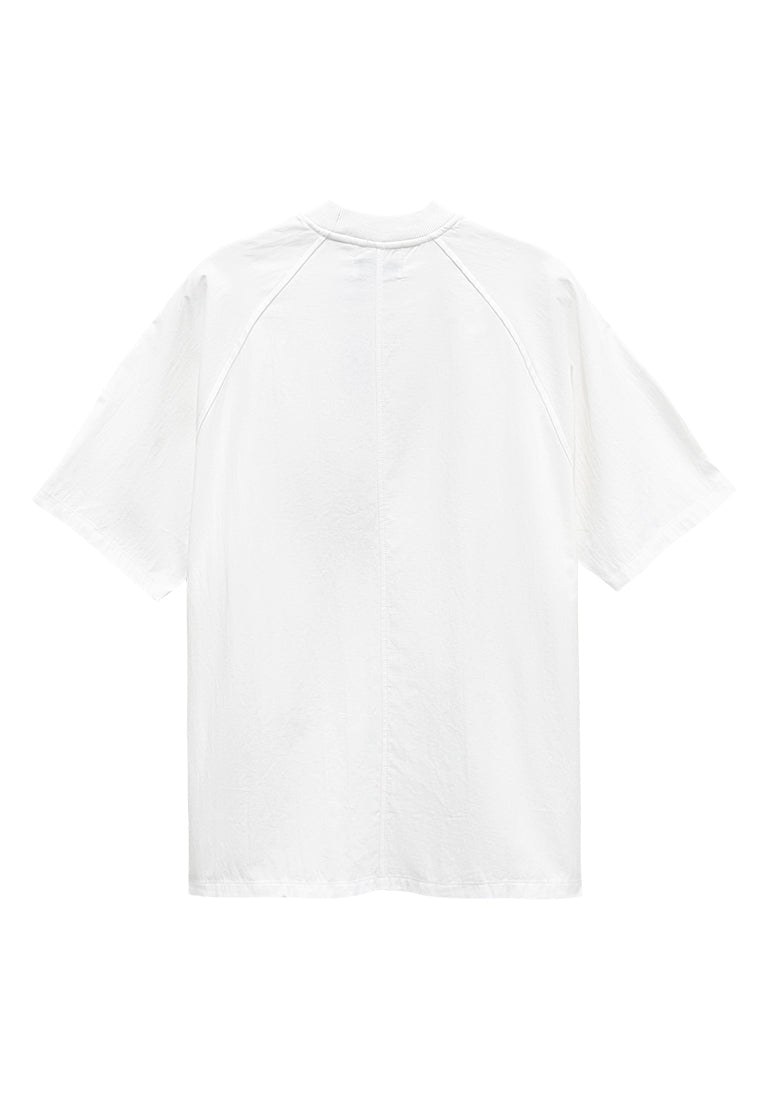 Men Short-Sleeve Fashion Tee - White - H2M716