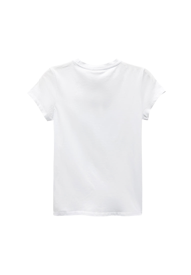 Women Short-Sleeve Graphic Tee - White - M3W778