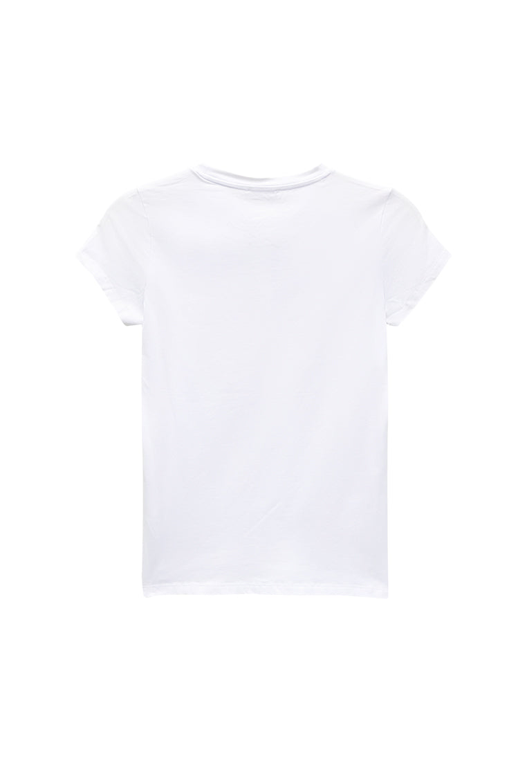 Women Short-Sleeve Graphic Tee - White - M3W782
