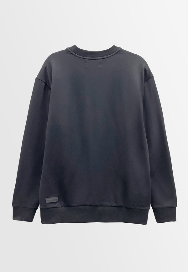 Men Long Sleeve Sweatshirt - Black - H2M639