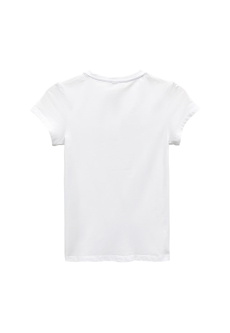 Women Short-Sleeve Graphic Tee - White - M3W687