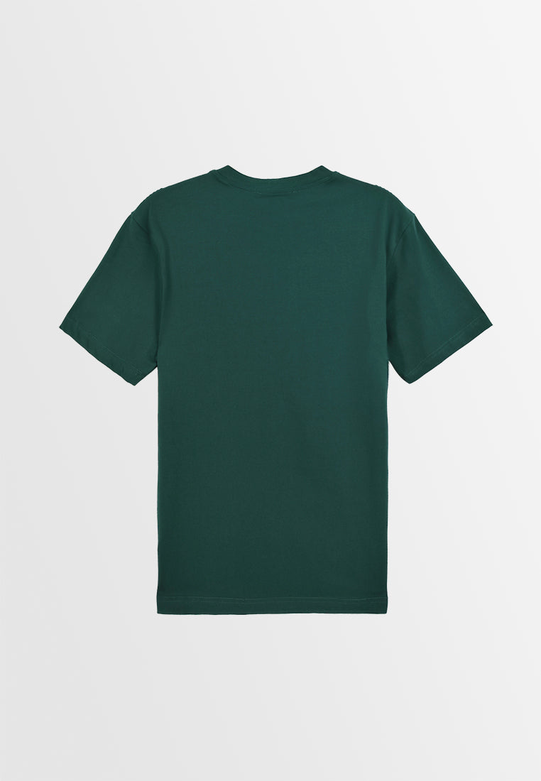 Men Short-Sleeve V-Neck Basic Tee - Dark Green - 310025