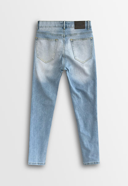 Men Slim Fit Long Jeans - Light Blue - 610245
