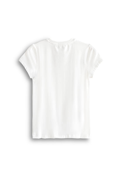 Women Short-Sleeve Graphic Tee - White - 610215