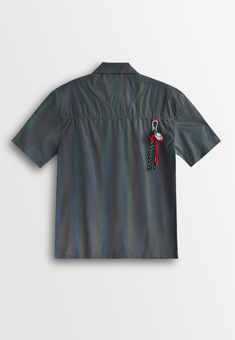 Men Short-Sleeve Shirt - Dark Grey - 510319