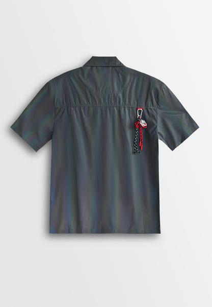 Men Short-Sleeve Shirt - Dark Grey - 510319