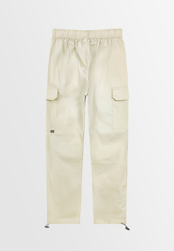 Men Long Cargo Pants - Light Khaki - 410093