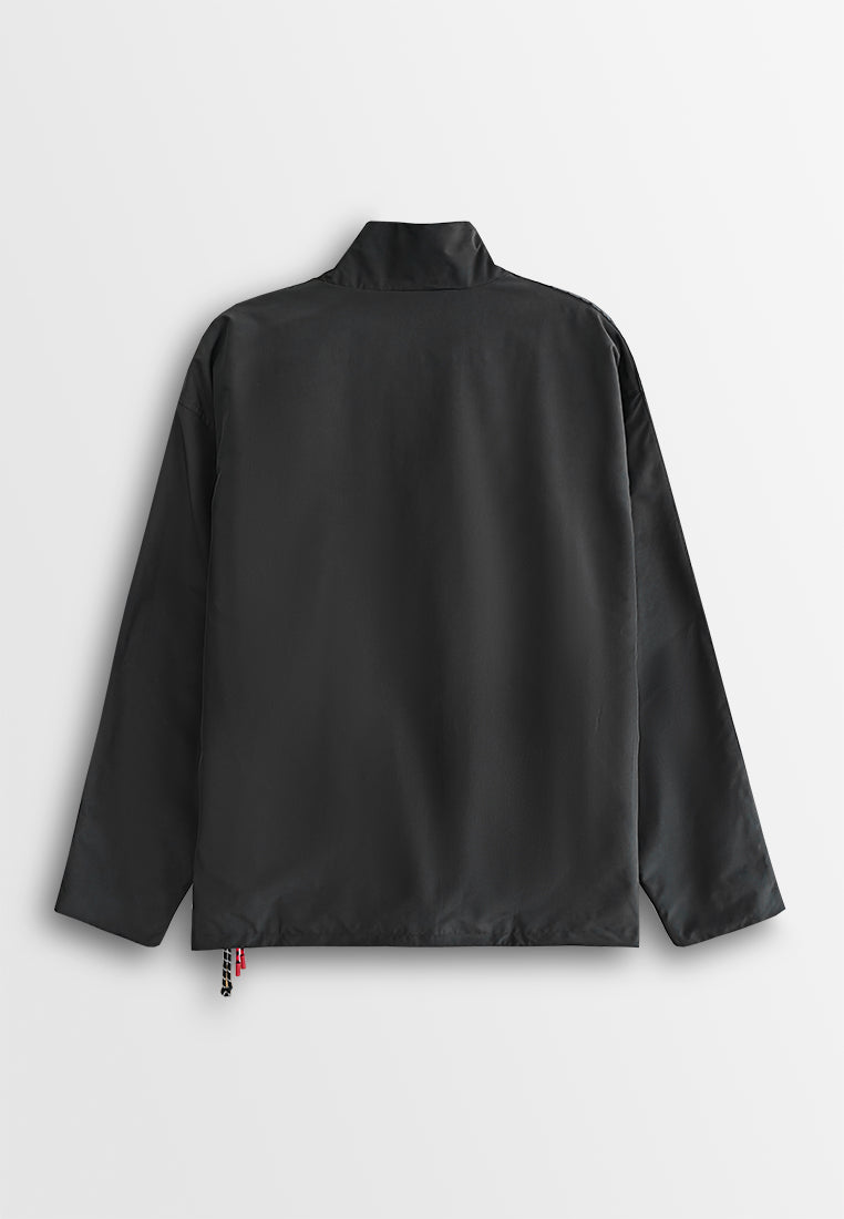Men Oversized Tang Suit Jacket - Black - 510309