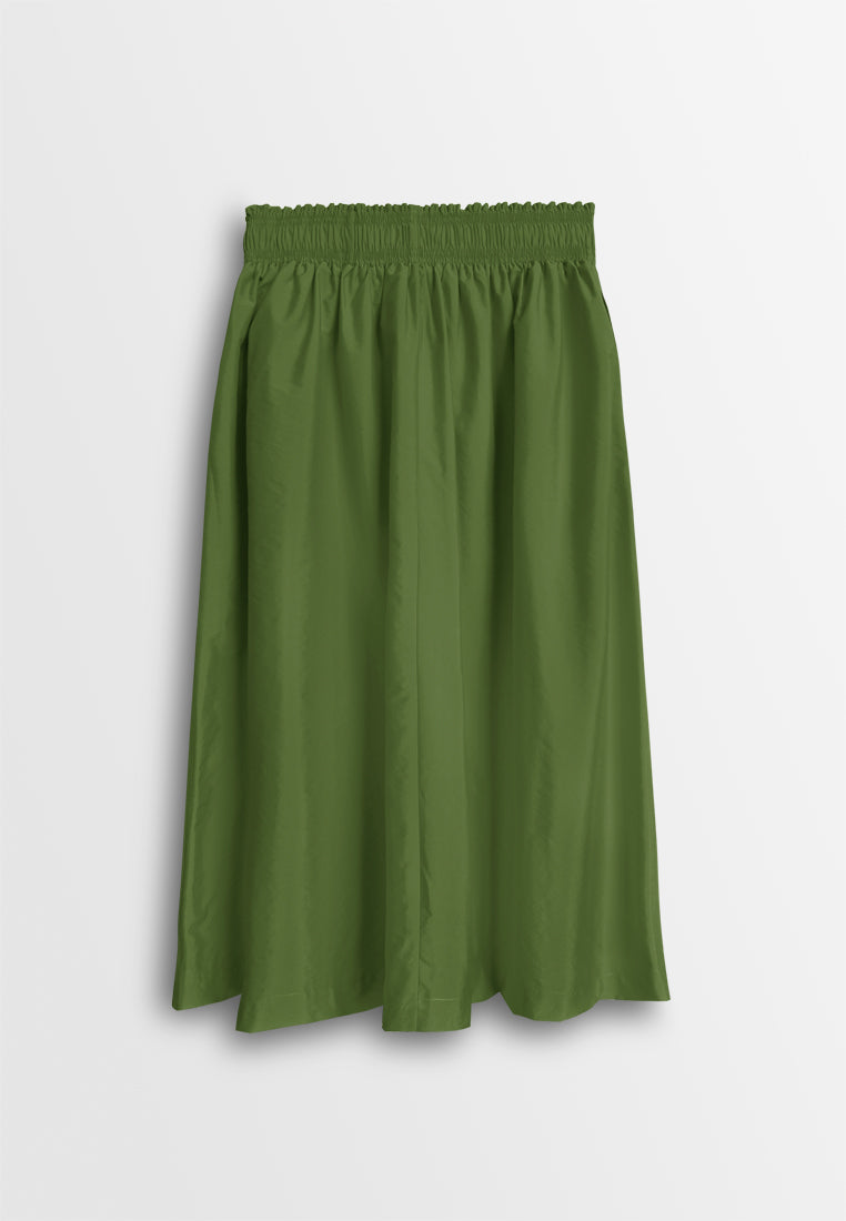 Women Long Skirt - Army Green - 610451