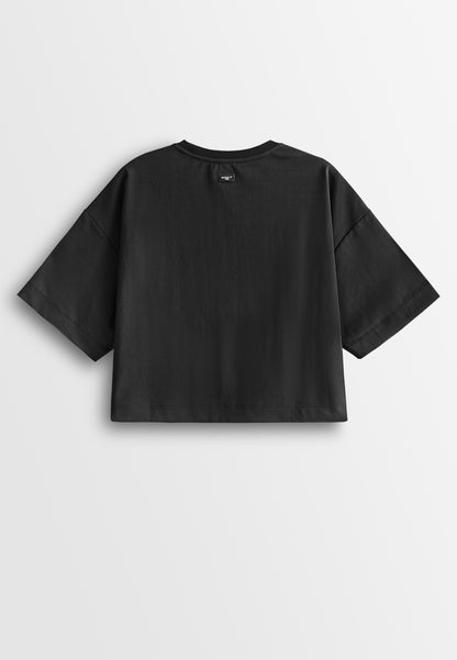 Women Oversized Fashion Tee - Black - 610394