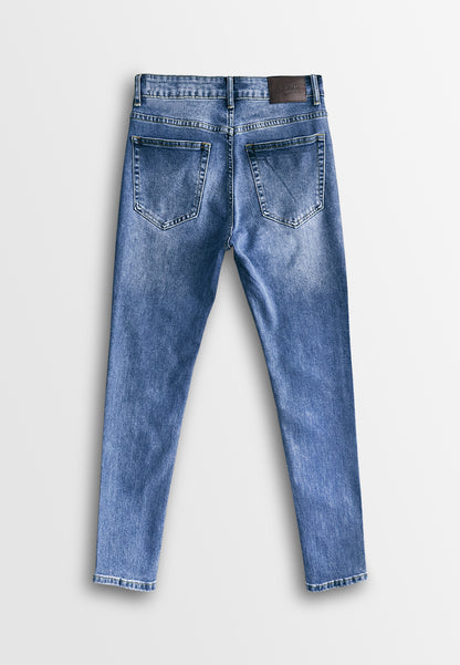 Men Slim Fit Long Jeans - Blue - 610241