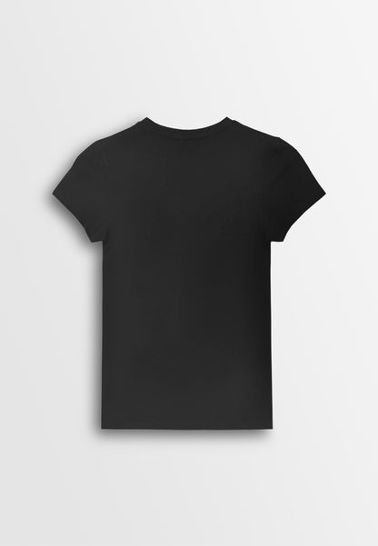 Women Short-Sleeve Graphic Tee - Black - 610250