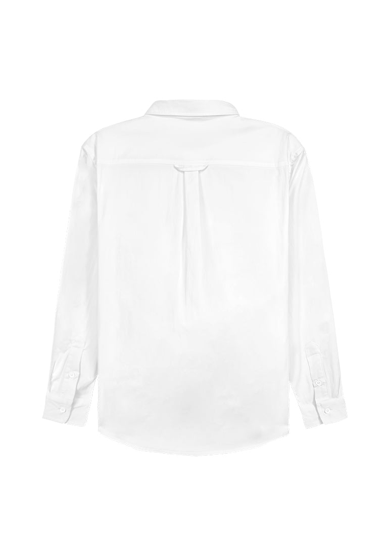 Men Long-Sleeve Shirt - White - 310034