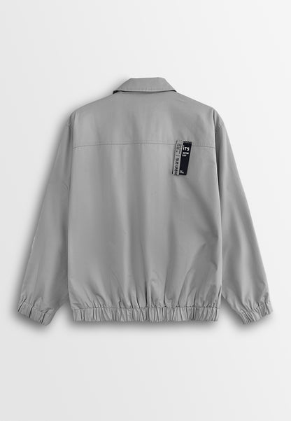 Men Oversized Bomber Jacket - Grey - 510261