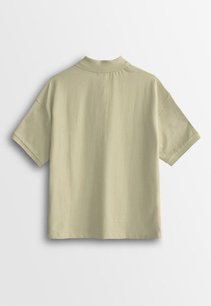 Men Short-Sleeve Fashion Polo Tee - Khaki - 510379