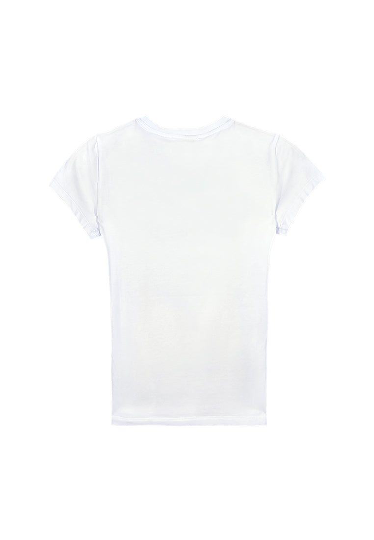 Women Short-Sleeve Graphic Tee - White - M3W698