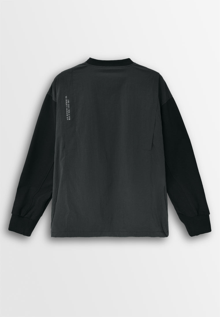 Men Long-Sleeve Sweatshirt - Black - 410211