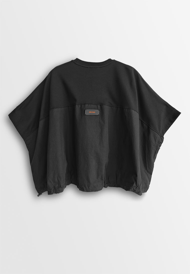 Women Sleeveless Oversized Fashion Tee - Black - 510151