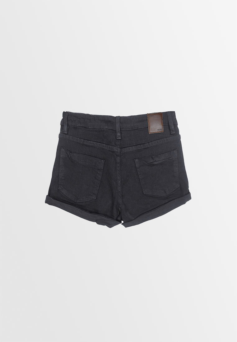 Women Short Jeans - Black - 310061