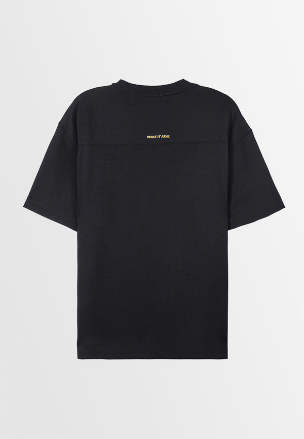 Men Short-Sleeve Fashion Tee - Black - 310012